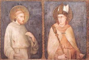 St Francis and St Louis of Toulouse by Simone Martini