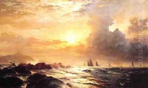 Ships at Sea by Edward Moran