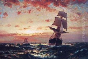 Ships at Sea I by Edward Moran