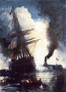 The Merrimac Sinks the Cumberland