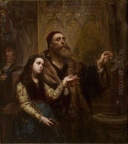 Blind Wit Stwosz with His Granddaughter - view 1