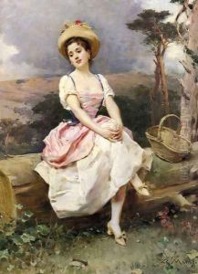 A Rest along the Way by Raimundo de Madrazo y Garreta