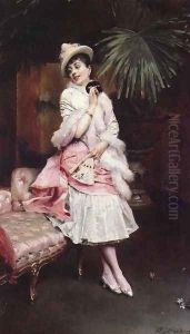 Lady With A Mask by Raimundo de Madrazo y Garreta