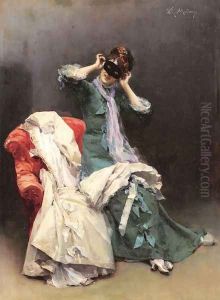 Preparing for the Costume Ball by Raimundo de Madrazo y Garreta