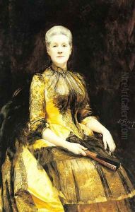 A Portrait of Mrs James Leigh Coleman by Raimundo de Madrazo y Garreta