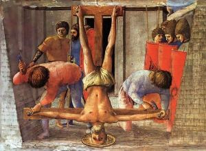 Crucifixion of St Peter 1426 by Masaccio (Tommaso di Giovanni)