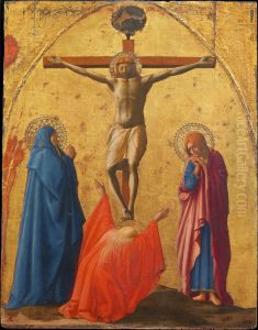 Crucifixion (Crocifissione) by Masaccio (Tommaso di Giovanni)