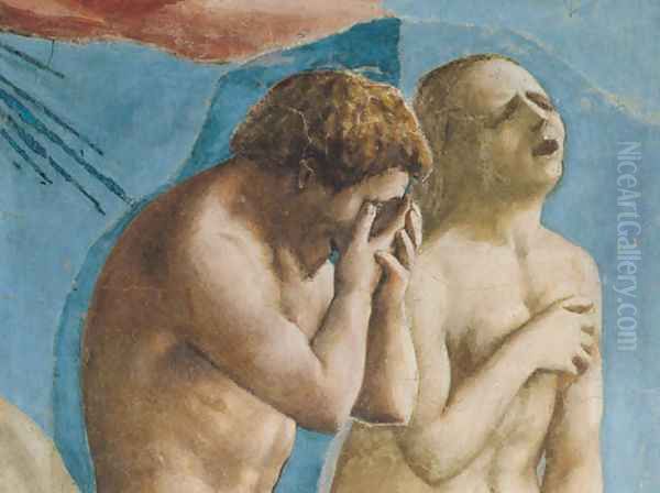 The Expulsion from the Garden of Eden (detail) 1426-27 - view 1
