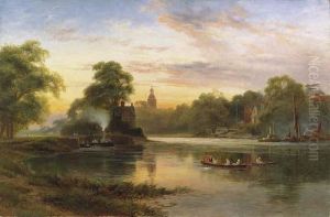 Sunbury Lock, Near Kempton Park, Surrey by Robert Gallon