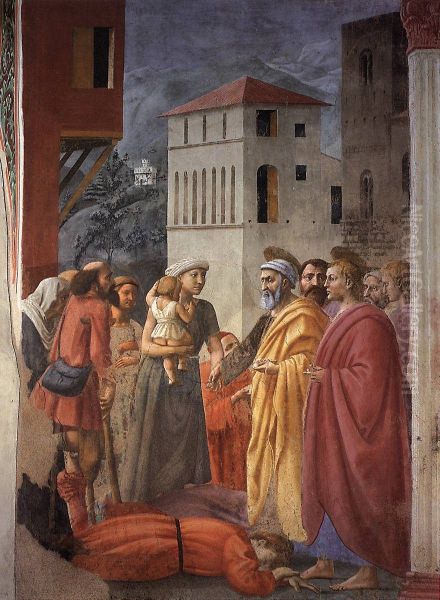 The Distribution of Alms and the Death of Ananias 1426-27 - view 1