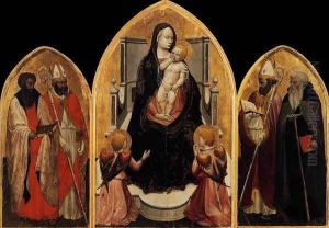 San Giovenale Triptych 1422 by Masaccio (Tommaso di Giovanni)