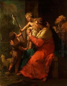 Die Heilige Familie Mit Dem Johannesknaben by Gaetano Gandolfi