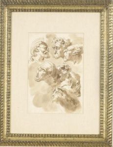 Grotesque Heads by Gaetano Gandolfi