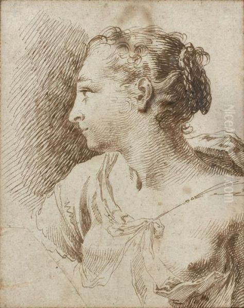 Portrait De Femme De Profil - view 1