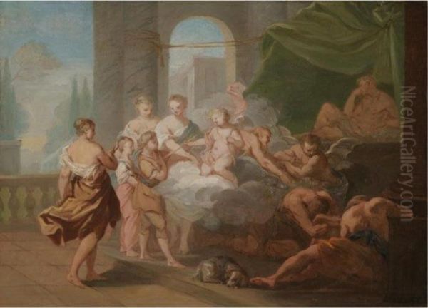 An Allegorical Scene With Cupid - view 1