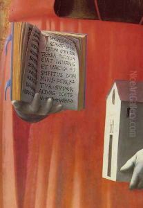 St Jerome and St John the Baptist (detail) 1428 by Masaccio (Tommaso di Giovanni)