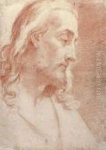 The Head Of Christ In Profile To The Right by Gaetano Gandolfi