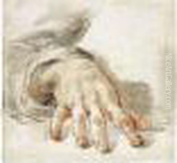 Study Of A Right Hand - view 1