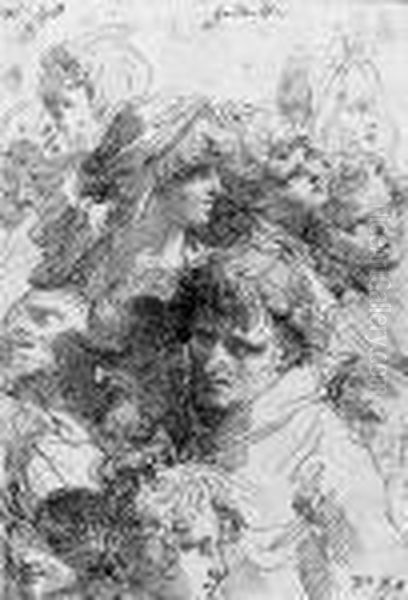 Studies Of Heads - view 1