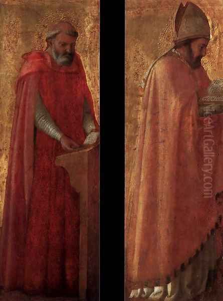 Two panels from the Pisa Altarpiece - view 1