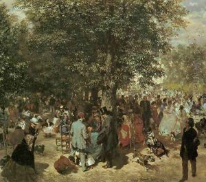 Afternoon at the Tuileries Garden by Adolph von Menzel