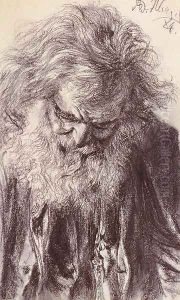 Portrait of an Old Man by Adolph von Menzel