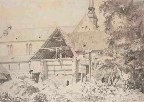 Church and Farmhouse (Kirche und Bauernhof) - view 1