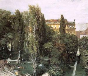 The Palace Garden of Prince Albert 1846 by Adolph von Menzel