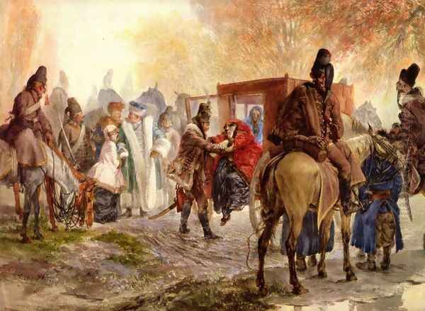 Hussars bring a Polish family - view 1