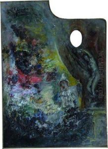 La Palette Du Peintre (illustree D'un Pierrot Et D'unestatuette)