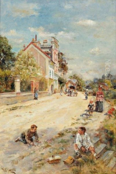 Scene De Rue De Village - view 1