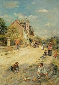 La Route Du Village by Eduardo Leon Garrido