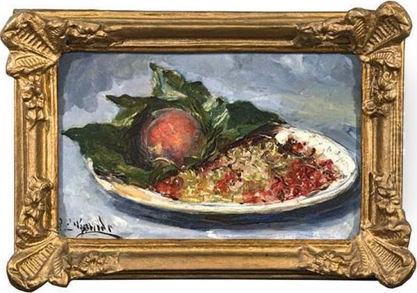Nature Morte Aux Groseilles Et Peches. - view 1