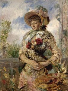 Joven Con Cesta De Flores (an Elegant Lady With A Basket Of Flowers) Joven Con Cesta De Flores (an Elegant Lady With A Basket Of Flowers)