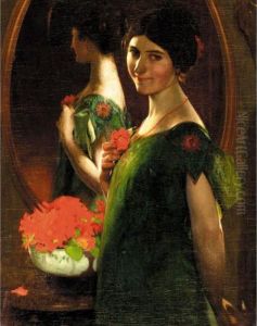 Lady In Front Of A Mirror
