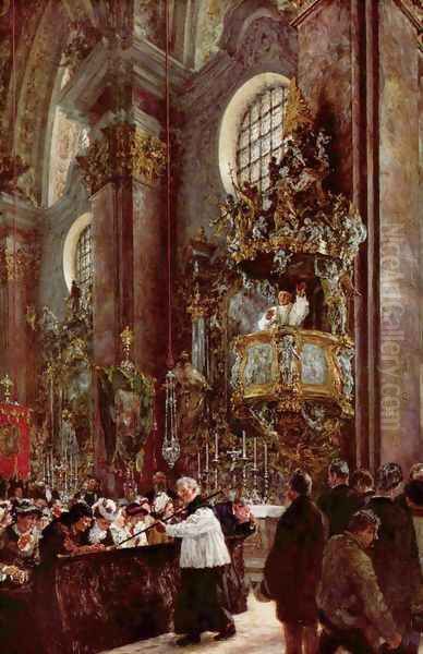 Pulpit sermon at the church at Innsbruck - view 1