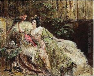 Dama Y Papagayo (woman With A Parrot) Dama Y Papagayo (woman With A Parrot)