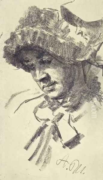 Women with a hat - view 1