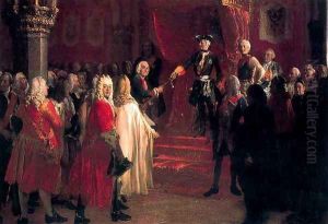 The Allegiance of the Silesian Diet before Frederick II in Breslau by Adolph von Menzel