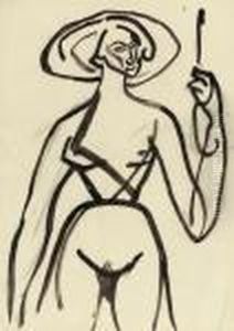 Lady With A Hat And Parasol