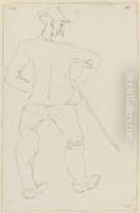 Man With Stick by Henri Gaudier-Brzeska