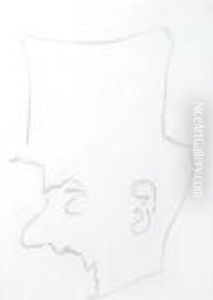 Caricature Of Lord Alfred Douglas by Henri Gaudier-Brzeska