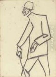 Man In A Bowler Hat by Henri Gaudier-Brzeska