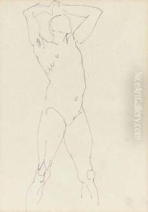 Man With Arms Above His Head by Henri Gaudier-Brzeska