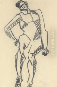 Seated Male Nude by Henri Gaudier-Brzeska