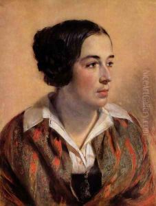Portrait of Caroline Arnold by Adolph von Menzel