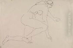 Woman Kneeling: Profile