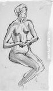 Seated Female Nude by Henri Gaudier-Brzeska