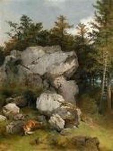 Erfolgreiche Jagd Des Fuchsleins by Friedrich Gauermann