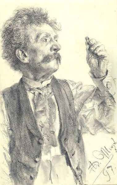 A man holding up a ring, three-quarter-length - view 1
